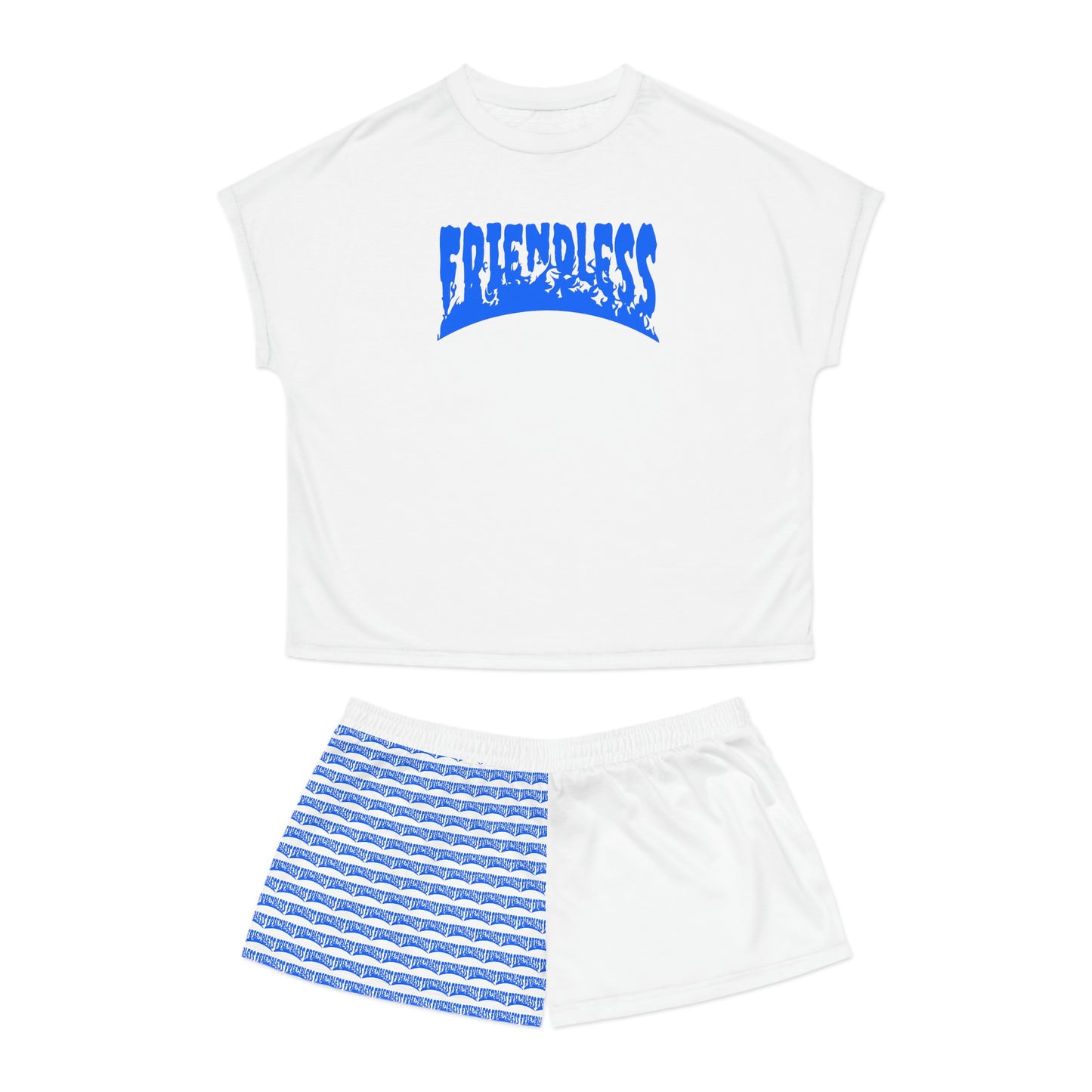 "Friendless" Classic Logo Women's Short Pajama Set