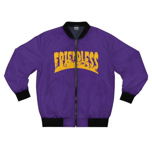 "Friendless" Classic Logo Bomber Jacket