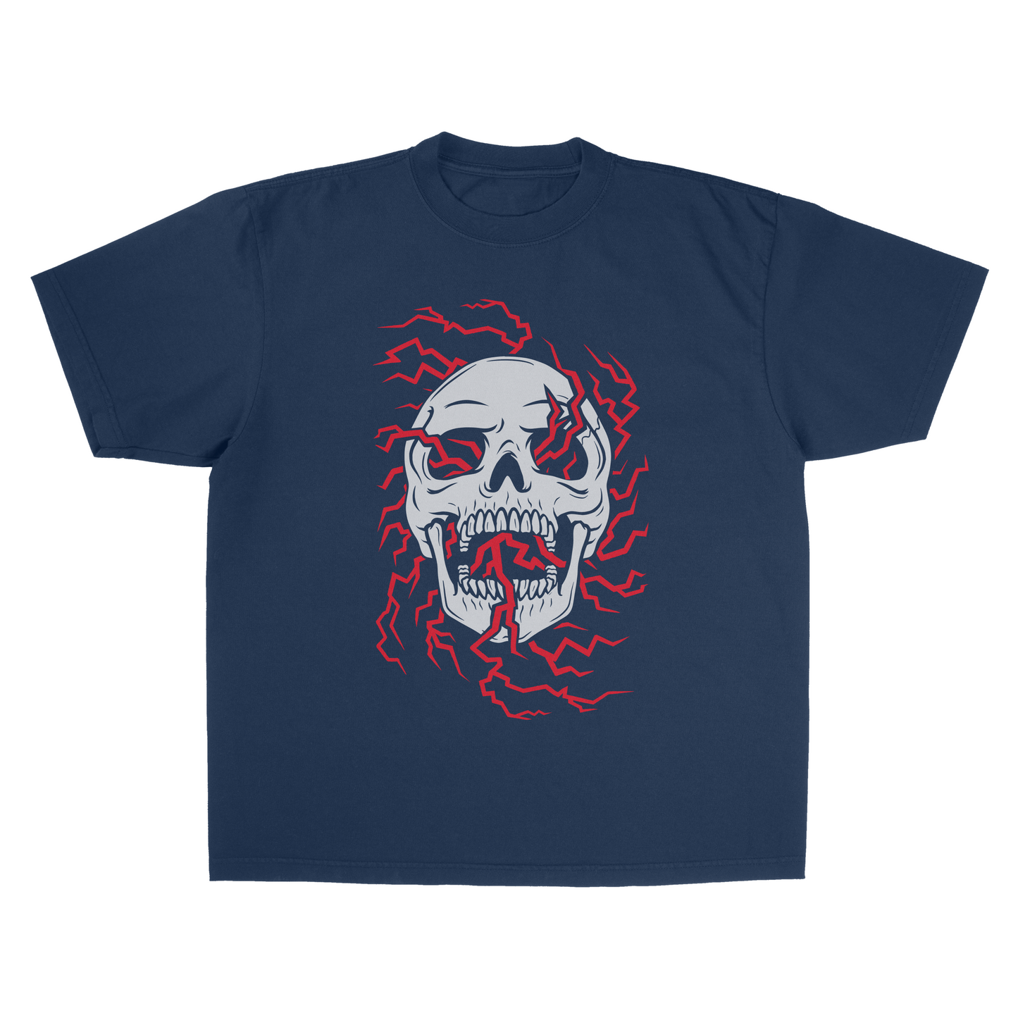 "Lightning Skull" Heavyweight T-Shirt