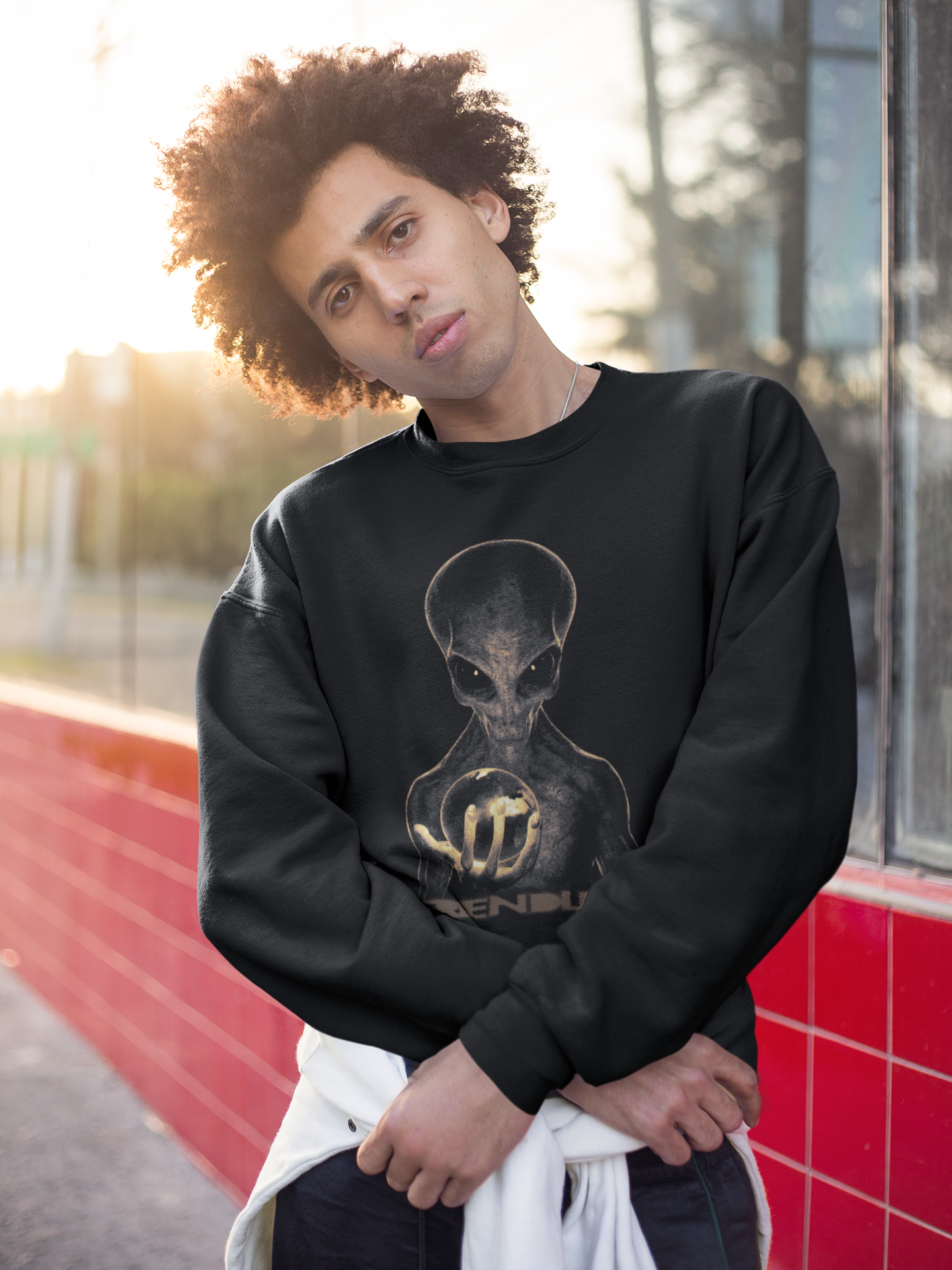 "Friendless Alien" Crewneck Sweatshirt